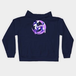 Galaxy Fawn - Purple Kids Hoodie